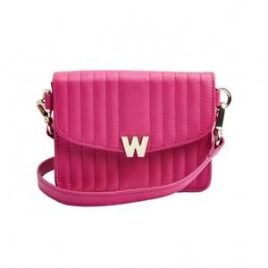 NEW WOLF 1834 women's mimi mini bag with wristlet in pink